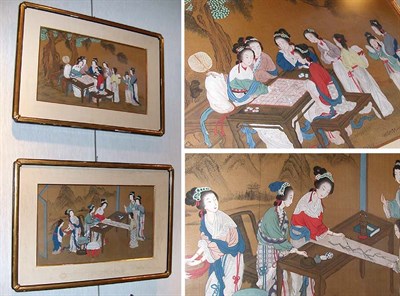 Lot 2424A - Pair of Chinese Paintings of Women