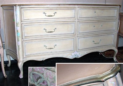 Lot 2200A - Louis XV Style White Painted Chest of Drawers...