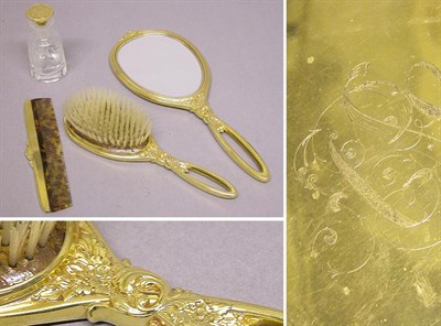 Lot 2453 - 14 Kt. Yellow Gold Dresser Set Comprising a...