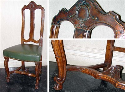 Lot 227 - Rococo Style Mahogany Side Chair