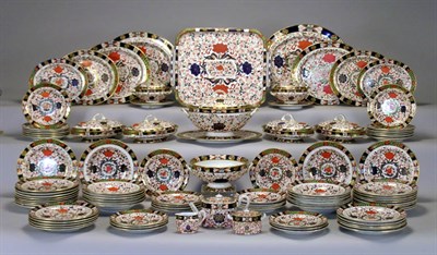 Lot 4393 - Derby Porcelain Dinner Service Comprising four...