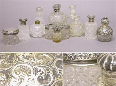 Lot 2561 - Miscellaneous Group of Cut Glass and Silver...