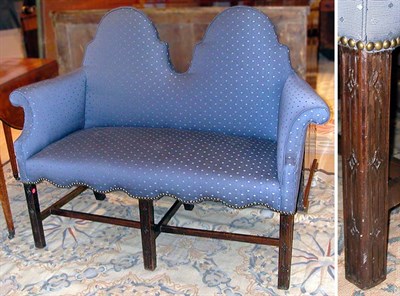 Lot 480 - George III Style Mahogany Upholstered Settee