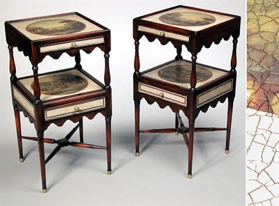 Lot 594 - Pair of Georgian Style Landscape Painted...