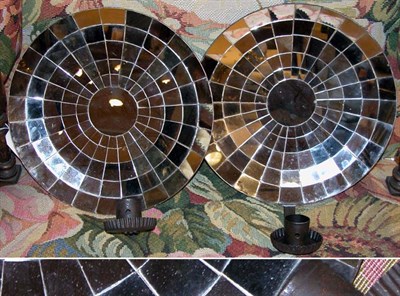 Lot 520 - Pair of Mirror Back Single-Light Sconces