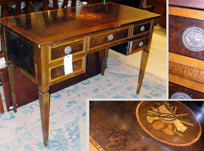 Lot 358 - Louis XVI Style Inlaid Mahogany Writing Desk