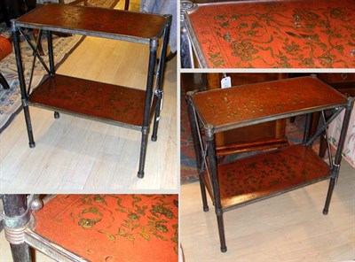 Lot 310 - Pair of Regency Style Patinated-Metal and...