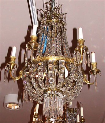 Lot 2391 - Louis XVI Style Gilt-Metal and Cut Glass...