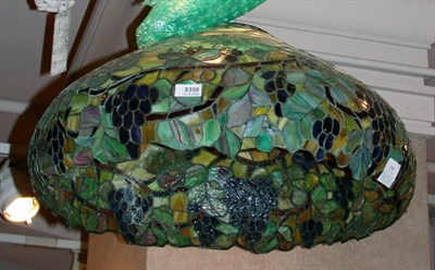Lot 2552 - American Leaded Glass Hanging Shade Of dome...