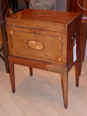 Lot 430 - Late Georgian Inlaid Mahogany Box on Stand...