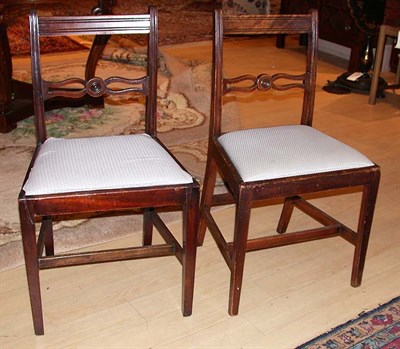 Lot 428 - Pair of Regency Mahogany Side Chairs