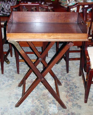 Lot 284 - Victorian Mahogany Butler's Tray on Stand...