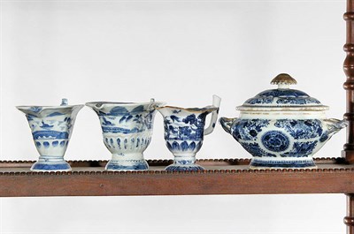 Lot 2187 - Group of Chinese Export Blue and White...