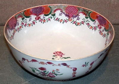 Lot 2205 - Chinese Export Famille Rose Porcelain Bowl...