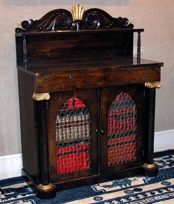 Lot 4385 - William IV Parcel Gilt Rosewood Chiffonier...