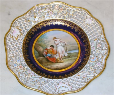 Lot 509 - Vienna Porcelain Reticluated Cabinet Plate