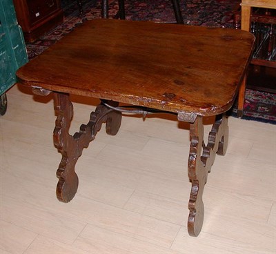 Lot 255 - Spanish Baroque Style Walnut Low Table with...
