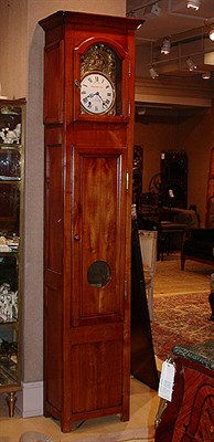 Lot 267 - Provincial French Morbier Clock in Fruitwood...