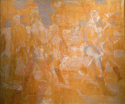 Lot 7 - Isabel Bishop American, 1902-1988 CROWD Bears...