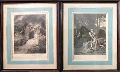 Lot 84 - After Richard Westall FISHING PARTY Stipple...