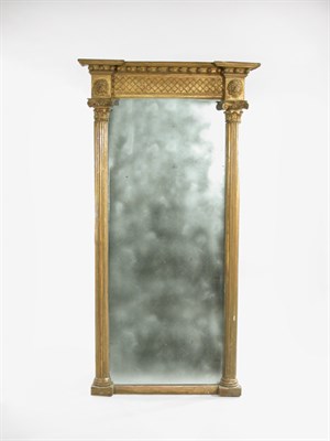 Lot 2193 - Regency Gilt-Wood Pier Mirror Early 19th...