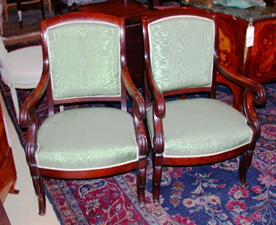 Lot 481 - Pair of Restauration Fauteuils