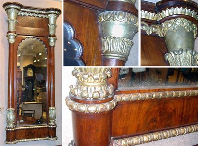 Lot 329 - Regency Style Parcel Gilt and Mahogany Pier...