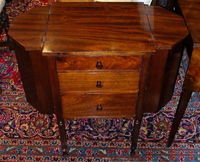 Lot 181 - Regency Style Mahogany Sewing Table