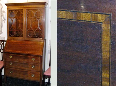 Lot 211 - Federal Style Mahogany Secretary Bookcase