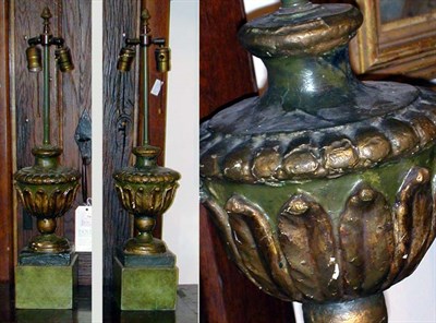 Lot 337 - Pair of Neoclassical Style Painted and Parcel...