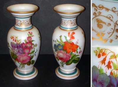 Lot 422 - Pair of French Gilt and Polychrome Enamel...