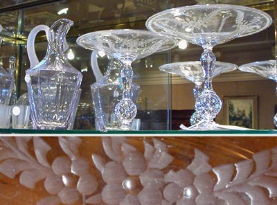 Lot 431 - Miscellaneous Group of Ten Glass Table Articles