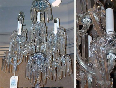 Lot 450 - George III Style Cut Glass Twelve-Light...