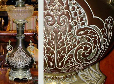 Lot 479 - Pair of Middle Eastern Sytle Brass Lamps