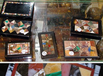 Lot 512 - Miscellaneous Group of Hardstone Inlaid...
