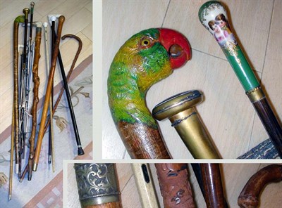 Lot 545 - Miscellaneous Group of Ten Canes