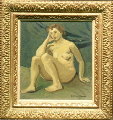 Lot 52 - Raphael Soyer American, 1899-1987 SEATED...