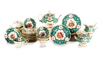 Lot 309 - Coalport Porcelain Dessert Service Retailed by...