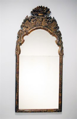 Lot 4317 - George I Gilt-Wood Mirror Early 18th century...