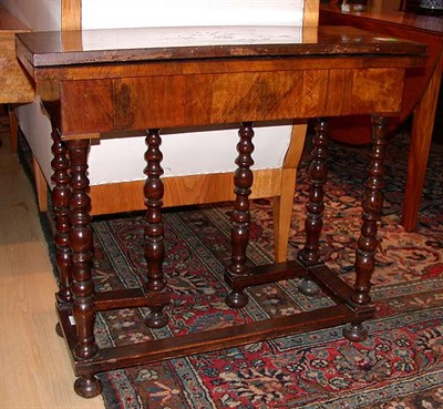 Lot 512 - Pair of Walnut Fold Over Side Tables