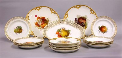 Lot 303 - Twenty-four KPM Porcelain Fruit Plates
