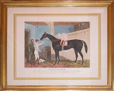 Lot 3220 - After Harry Hall VOLTIGEUR Hand-colored...