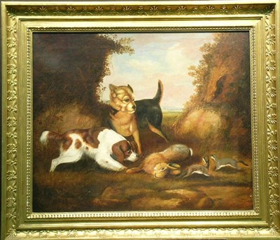 Lot 3043 - British School 19th Century DOGS AND WEASELS...