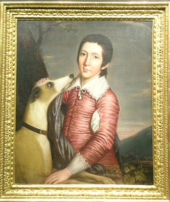 Lot 3024 - British School 18th Century BOY IN VAN DYKE...