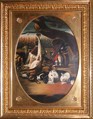 Lot 3104 - Manner of Jean-Baptiste Oudry SPANIEL AND DEAD...