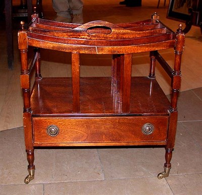 Lot 548 - Georgian Style Mahogany Canterbury