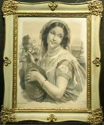 Lot 58A - Gilt and Painted Wood and Composition Frame...
