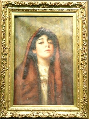 Lot 50 - P. Serra Spanish, 19th/20th century WOMAN WITH...