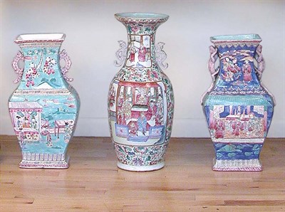 Lot 3005 - Group of Three Chinese Enameled Porcelain...