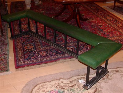 Lot 157 - Georgian Style Leather Upholstered Fire Fender...